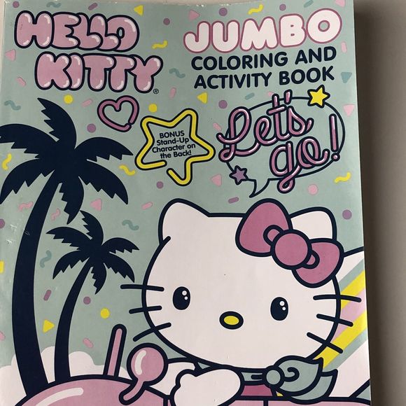 Bendon | Other | Hello Kitty Jumbo Coloring And Activity Book Lets Go ...